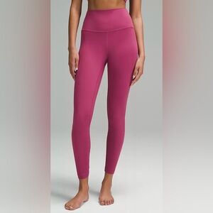 New Lululemon Size 18 Align High Rise Crop 23" WAHM Wash Mauve $98 Athletic Gym